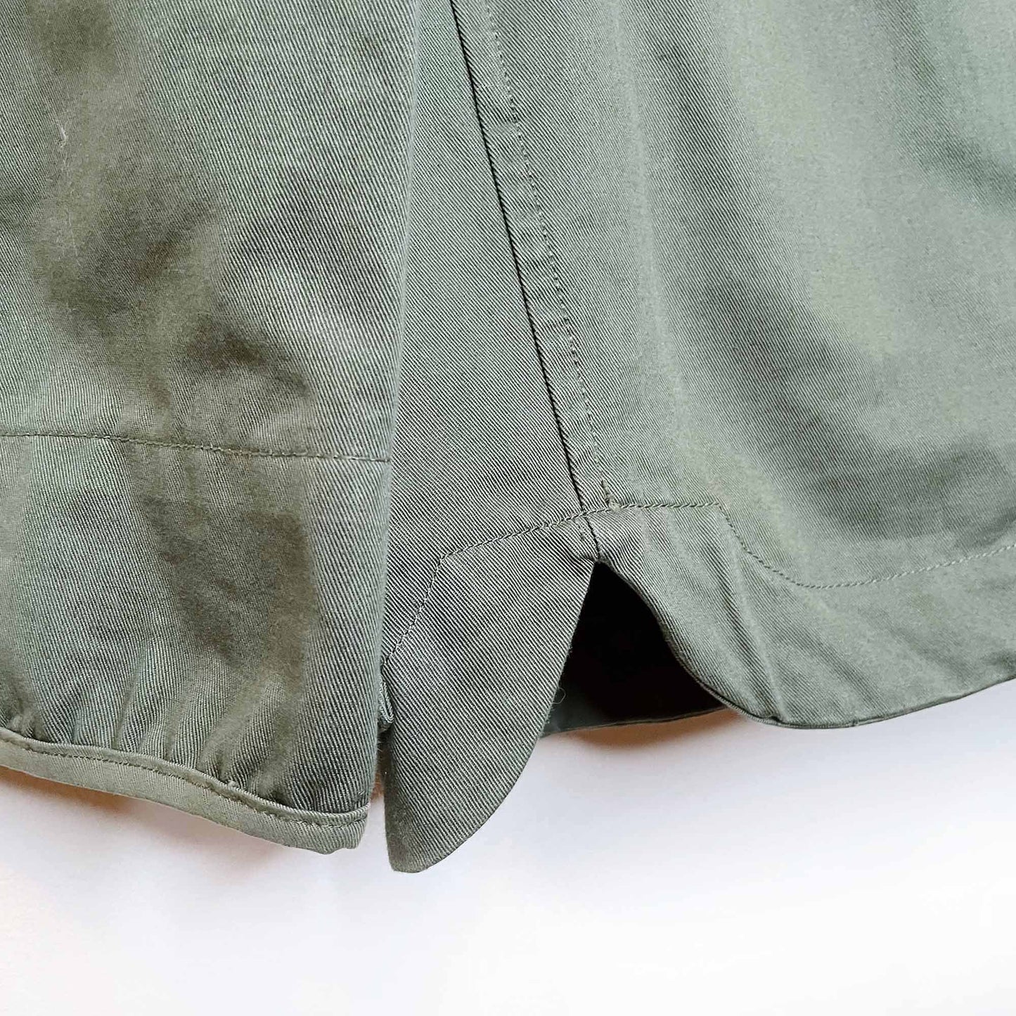 nwot zadig & voltaire kola love gold metallic army utility jacket - size medium