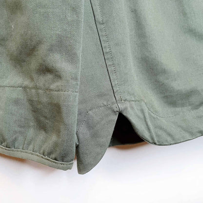 nwot zadig & voltaire kola love gold metallic army utility jacket - size medium