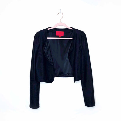 z spoke by zac posen wool blend cropped jacket - size 6