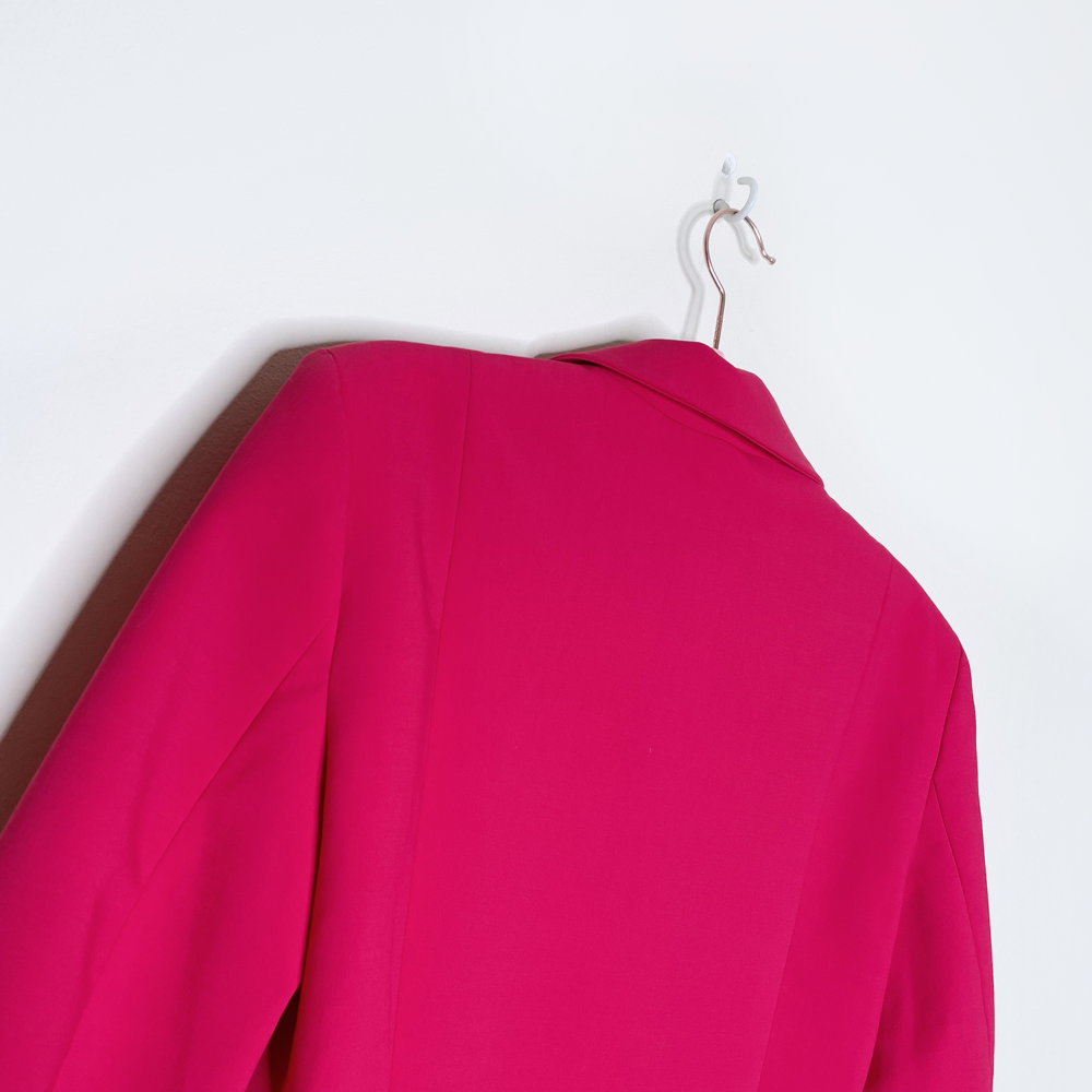 zara pink cutout barbiecore suit blazer dress - size small