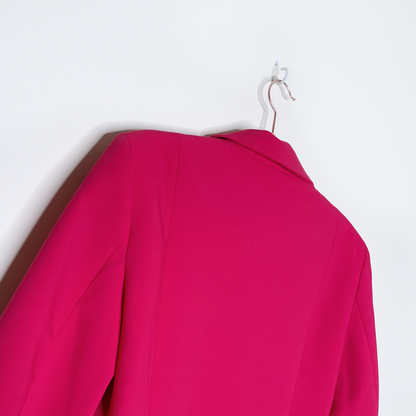 zara pink cutout barbiecore suit blazer dress - size small