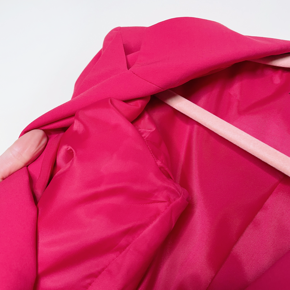 zara pink cutout barbiecore suit blazer dress - size small