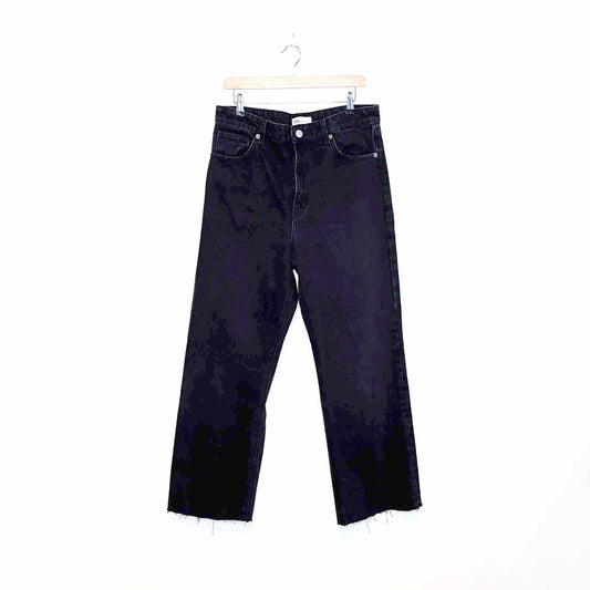 zara z1975 high rise straight leg 90's jeans - size 12