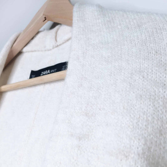 Zara waterfall open knit cardigan - size Small