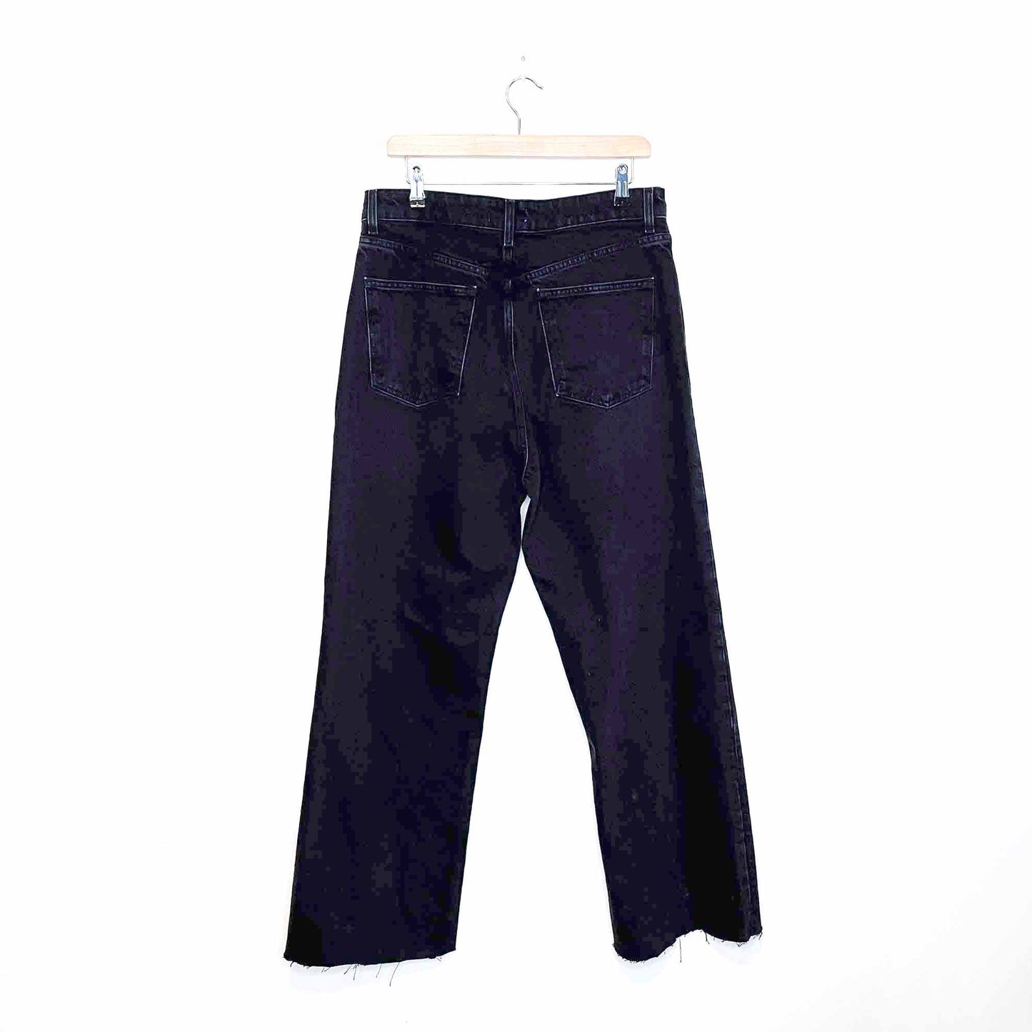 zara z1975 high rise straight leg 90's jeans - size 12