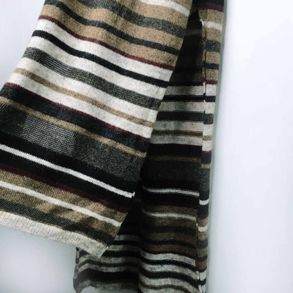 zara sleeveless striped wool-blend sweater - size large