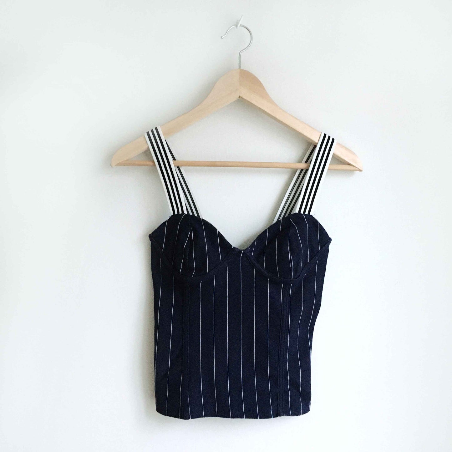 Zara pinstripe bustier top - size Small