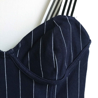 Zara pinstripe bustier top - size Small