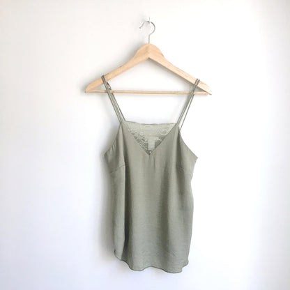 H&amp;M sage lace camisole - size 4
