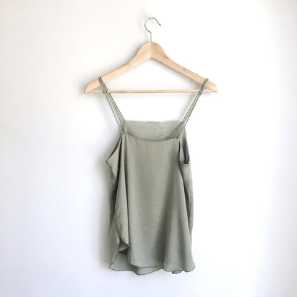 H&amp;M sage lace camisole - size 4