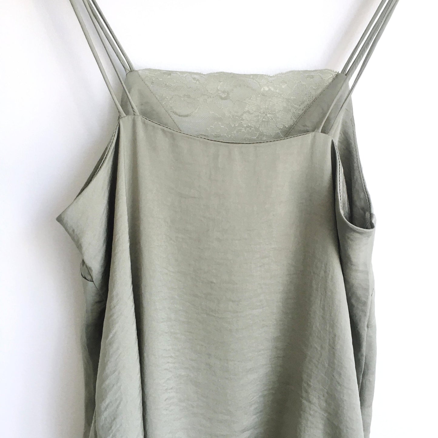 H&amp;M sage lace camisole - size 4