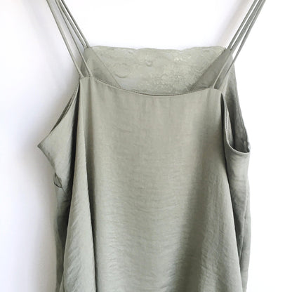 H&amp;M sage lace camisole - size 4