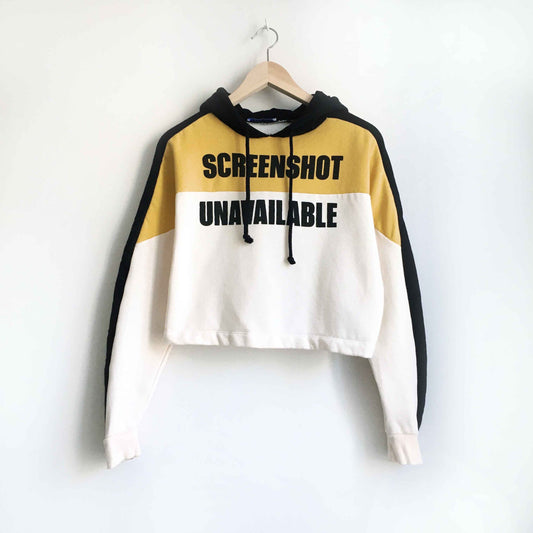 Zara screenshot not available hooded sweatshirt - size Small