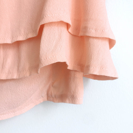 NWOT Zara peach layered crop tank - size Medium