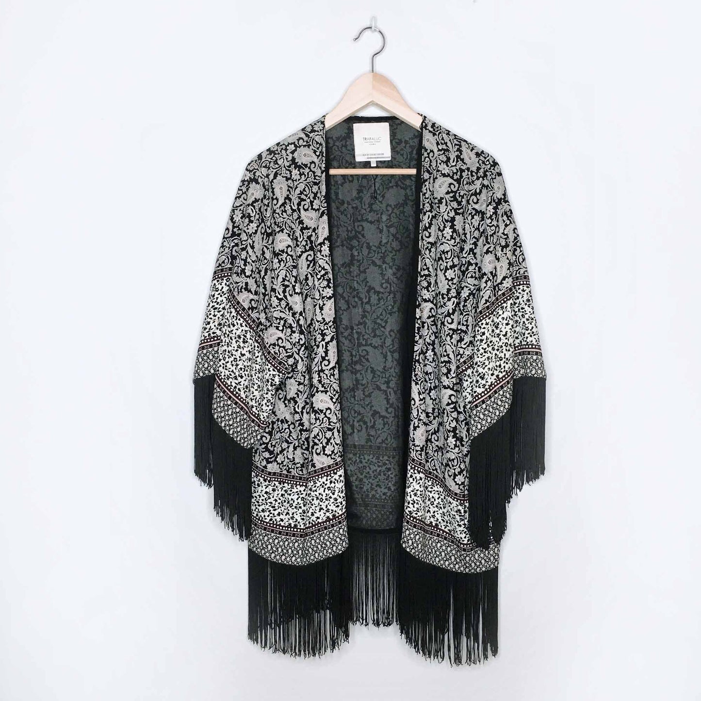 Zara Trafaluc Taller fringe kimono - size Medium