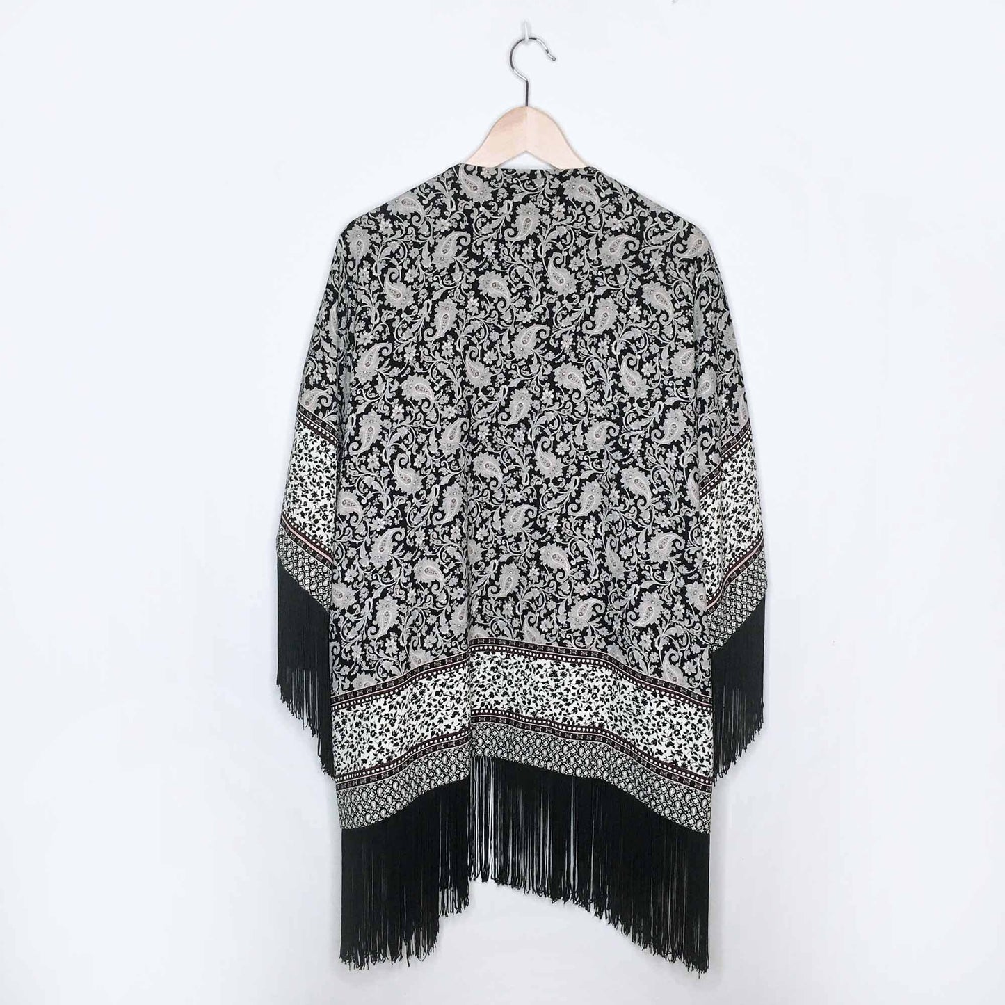 Zara Trafaluc Taller fringe kimono - size Medium