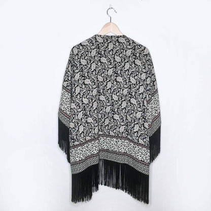 Zara Trafaluc Taller fringe kimono - size Medium