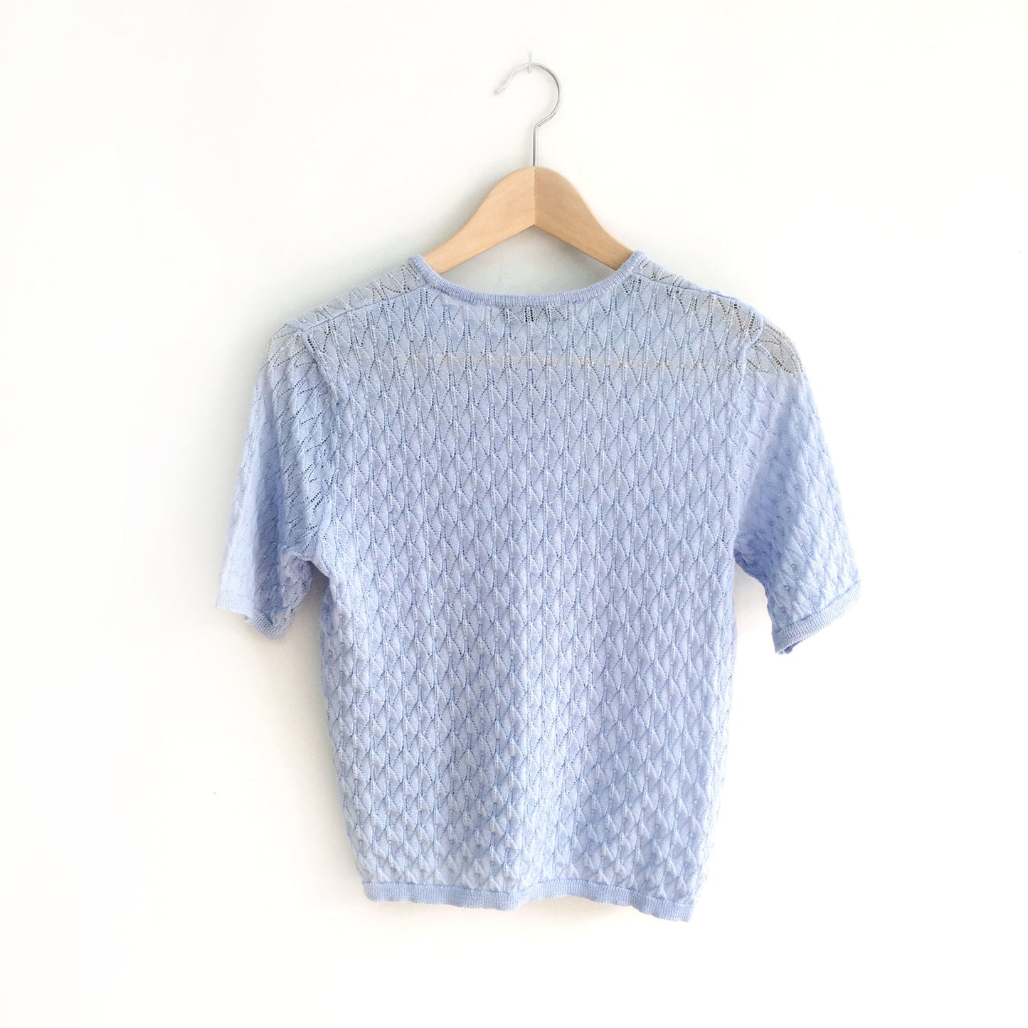 zara knit short sleeve top - size medium