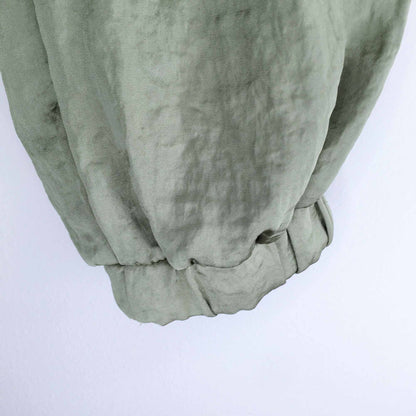 Zara drawstring high rise satin joggers - size Medium