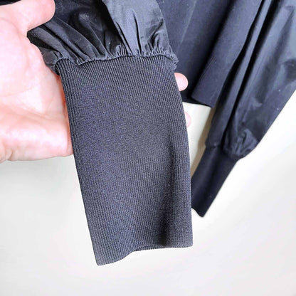 nwt zara puff sleeve long sleeve ribbed top  - size small