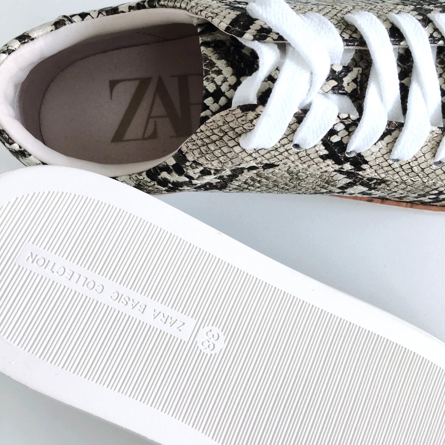 Zara Animal Print Sneakers NWOT - size 38