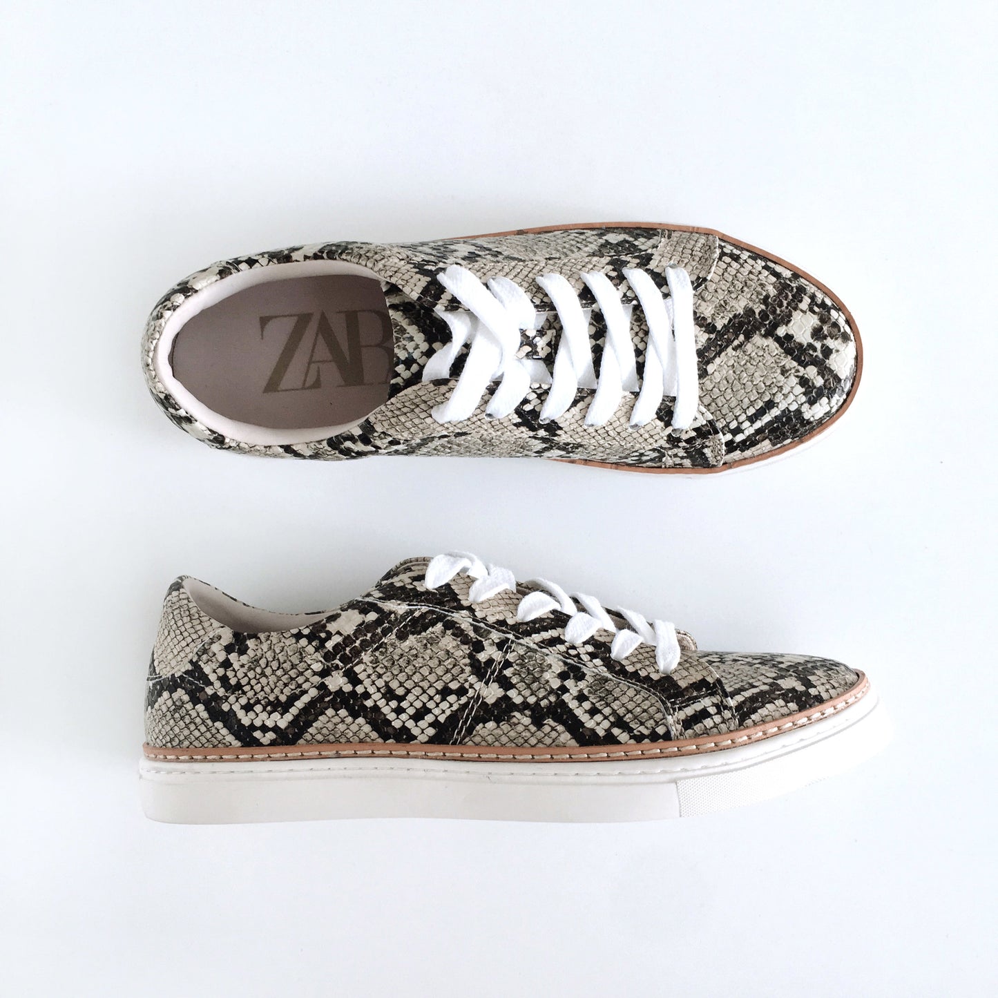 Zara Animal Print Sneakers NWOT - size 38