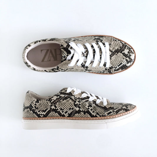 Zara Animal Print Sneakers NWOT - size 38