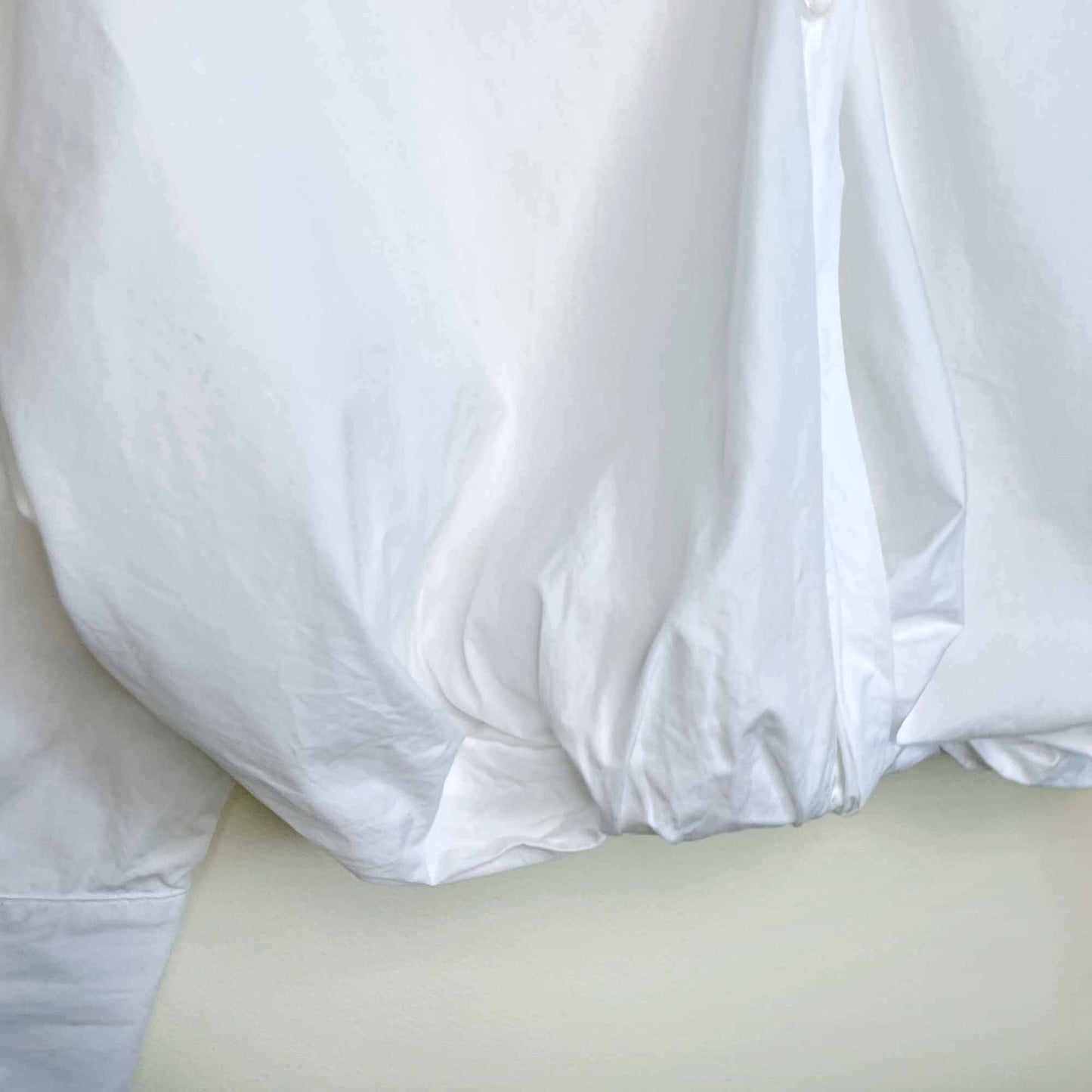 zara oversized white button down dress shirt - size small