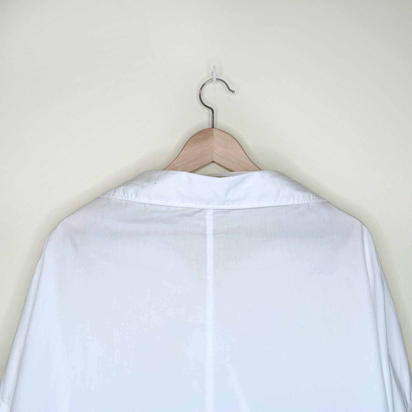 zara oversized white button down dress shirt - size small