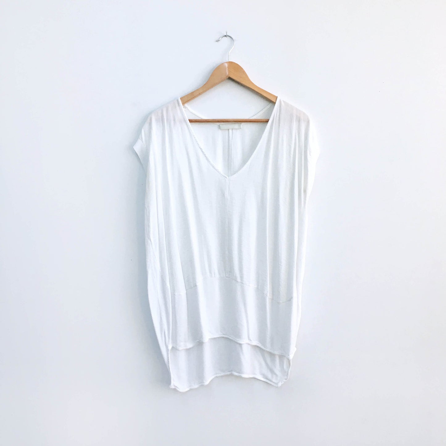 Zara white hi lo top - size Medium