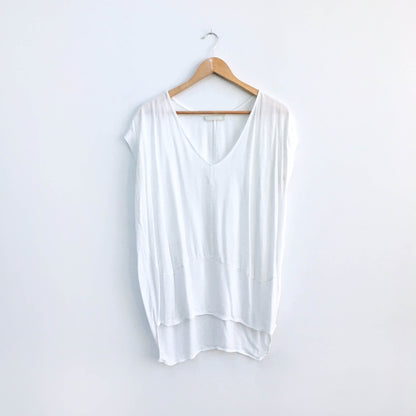 Zara white hi lo top - size Medium