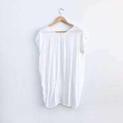 Zara white hi lo top - size Medium