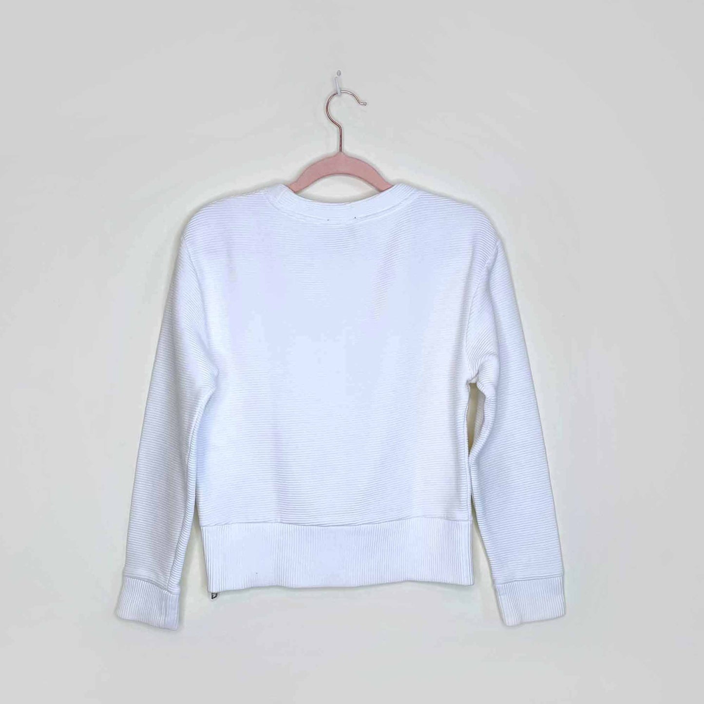 wilfred free white ribbed zuzanna sweatshirt - size xxs